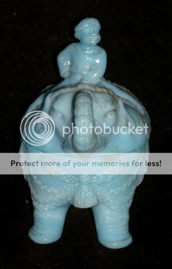 Vallerysthal Milk Glass ELEPHANT RIDER Butter Dish 1900 eBay