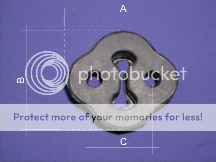 Exhaust Hanger Dimensions Mazda MX5 Miata