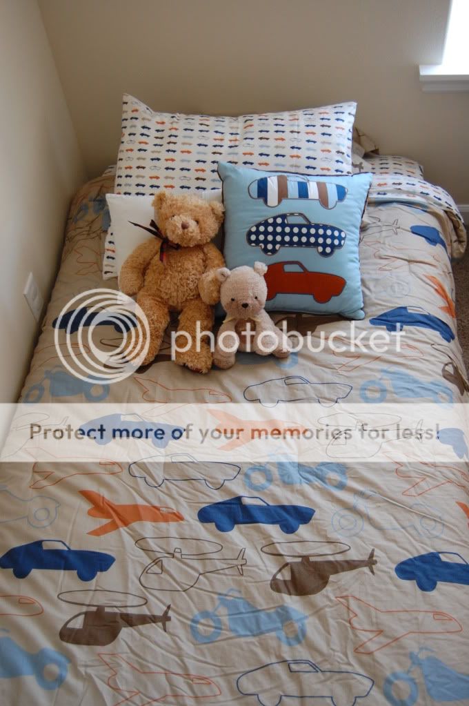 Love Target, just perfect for the big boy bed