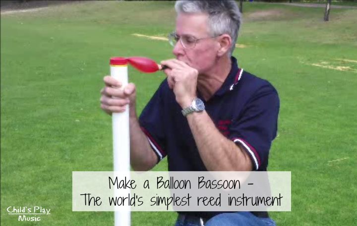 Make a balloon bassoon