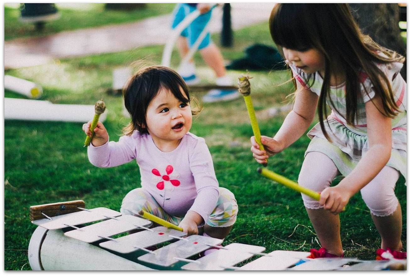 Even infants can play our instruments - Joondalup Little Feet Festival, 2014.