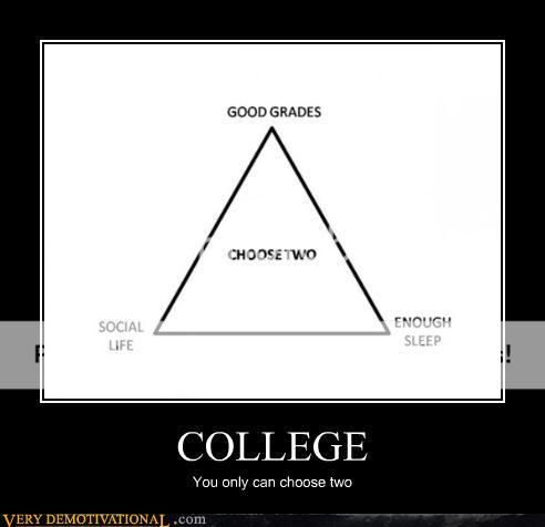 College Motivational Posters on Demotivational Posters College Jpg College Triangle