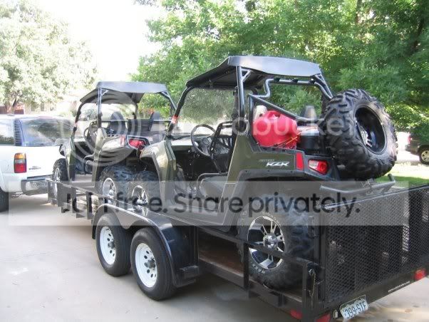 Zu verkaufen: Zwei grüne Polaris RZR's (2008 + 2009), Paiute Custom ...